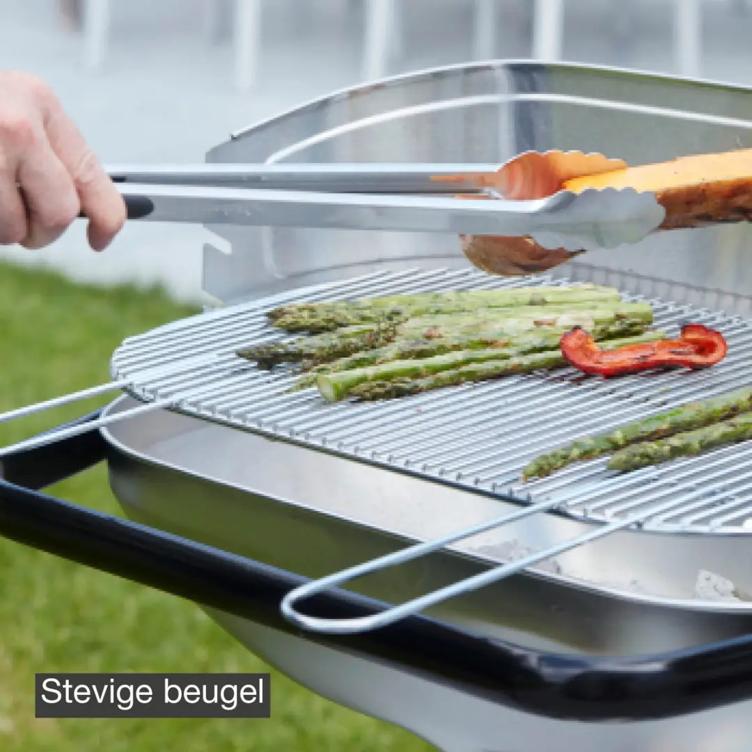 Barbecook Loewy 55 Houtskool BBQ - 55x33cm - Zilver