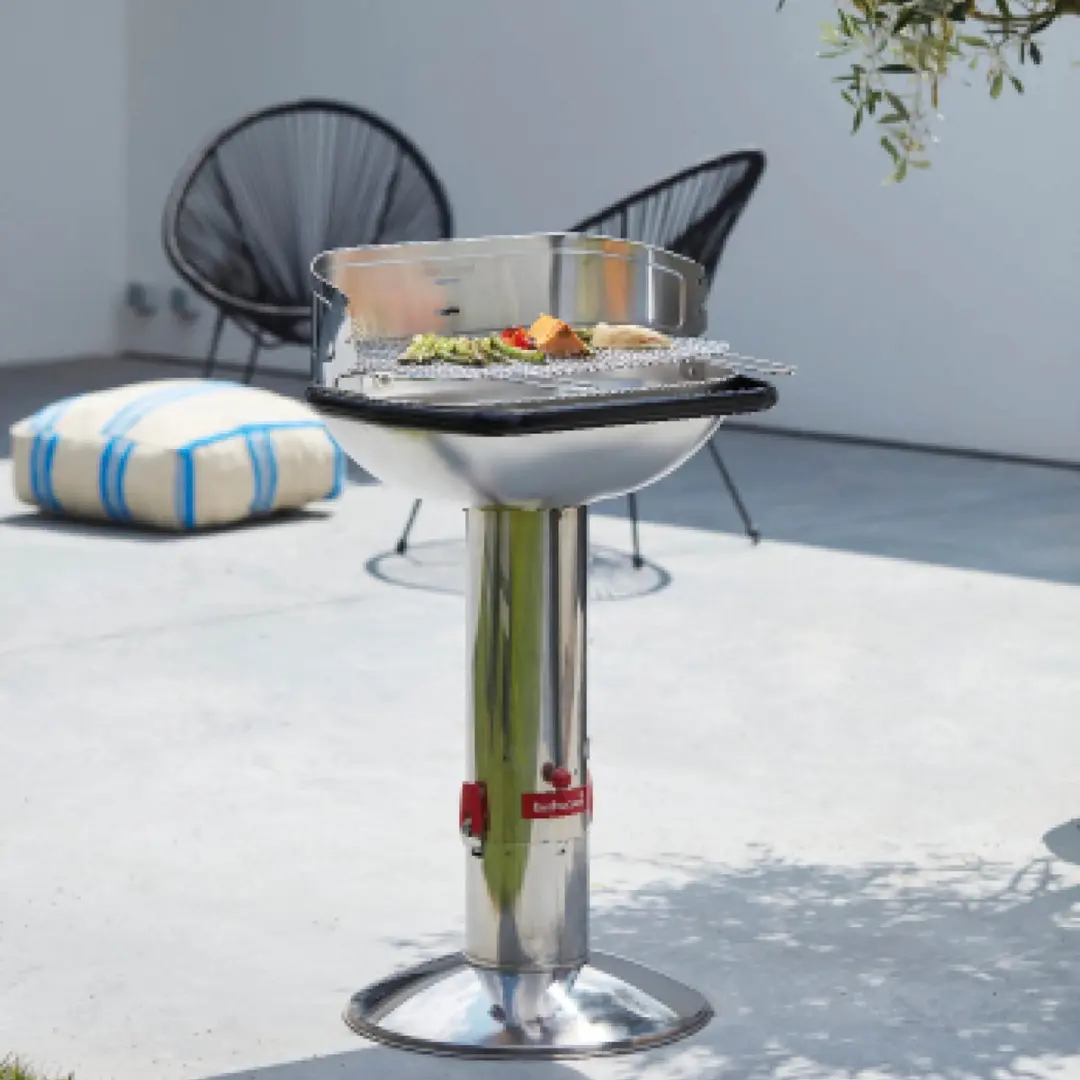 Barbecook Loewy 55 Houtskool BBQ - 55x33cm - Zilver