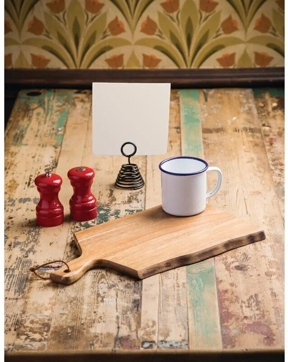 Olympia Acacia Plank Golvende Rand 30,5x21,5cm - Bruin