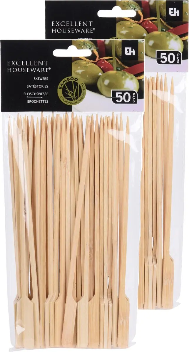 Excellent Houseware Bamboe Sateprikkers 20cm