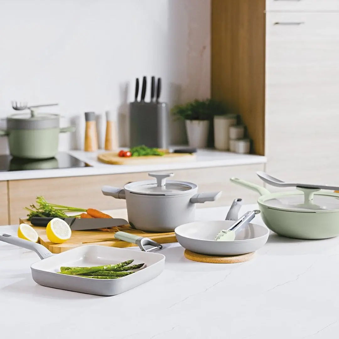 BergHOFF LEO Glazen Deksel Balance Sage Ø28cm - Groen