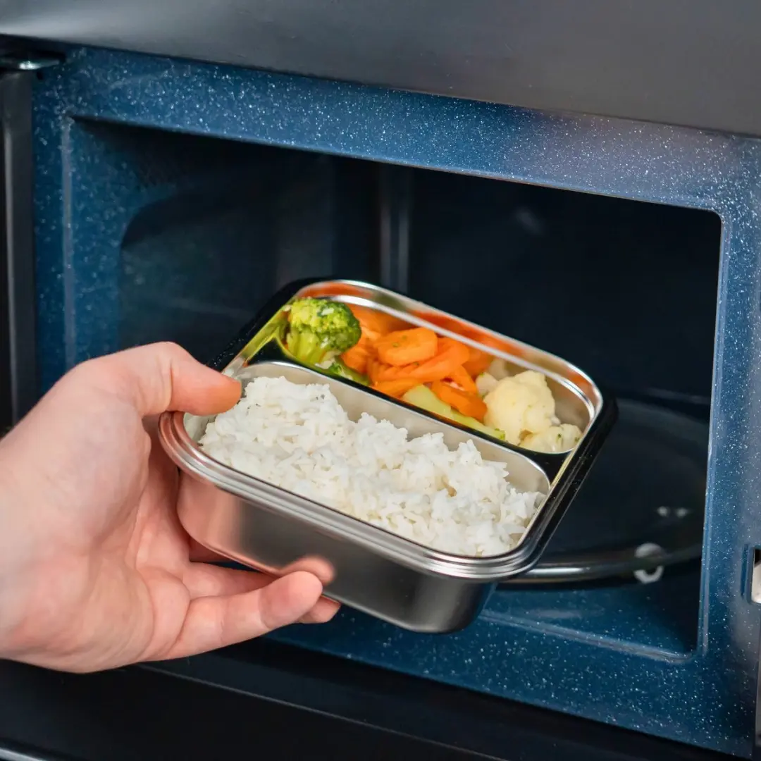 Westmark Roestvrijstalen Lunchbox 2-delig 730ml - Zilver - afbeelding 6 van 6