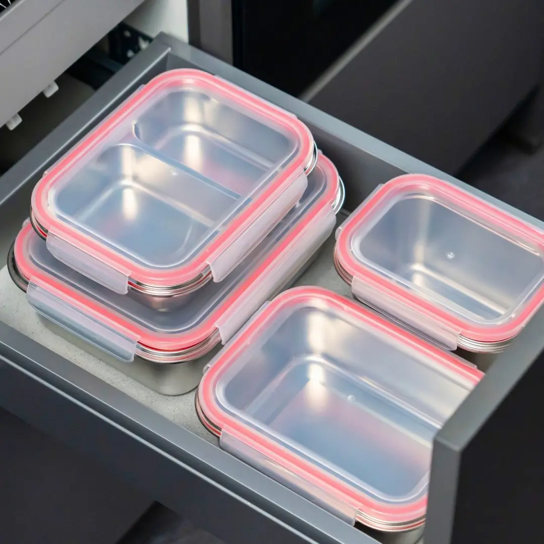 Westmark Roestvrijstalen Lunchbox 2-delig 730ml - Zilver