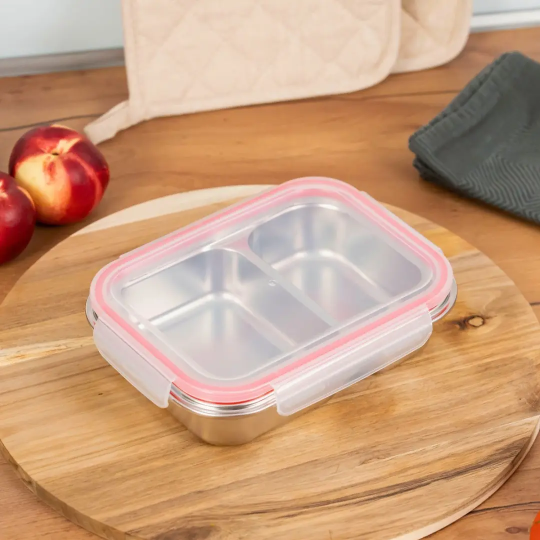 Westmark Roestvrijstalen Lunchbox 2-delig 730ml - Zilver