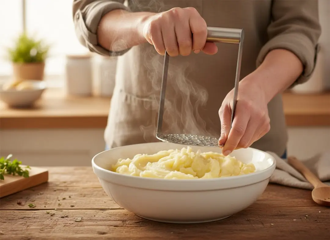 Cookinglife Aardappelstamper RVS 15,5 cm - Zilver