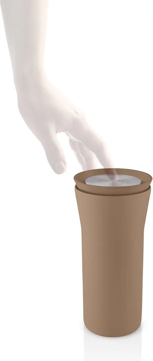 Eva Solo City To Go Drinkbeker 350ml - Bruin/Zilver - RVS