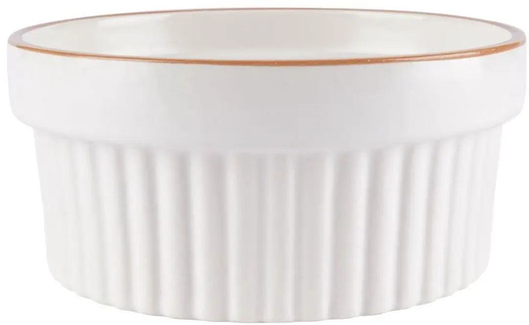 Excellent Houseware Porseleinen Ovenschaaltjes 275ml - Wit - Set van 2