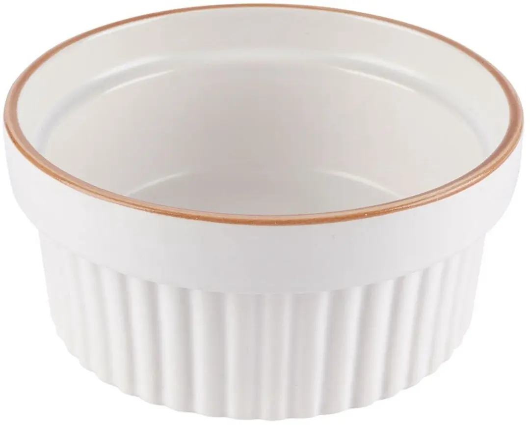Excellent Houseware Porseleinen Ovenschaaltjes 275ml - Wit - Set van 2