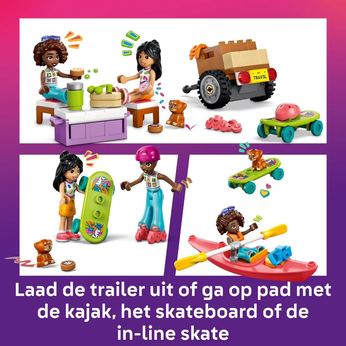 LEGO Friends Samen op Roadtrip Bouwset 42659 - 220 Stukken - 2 Minifiguren