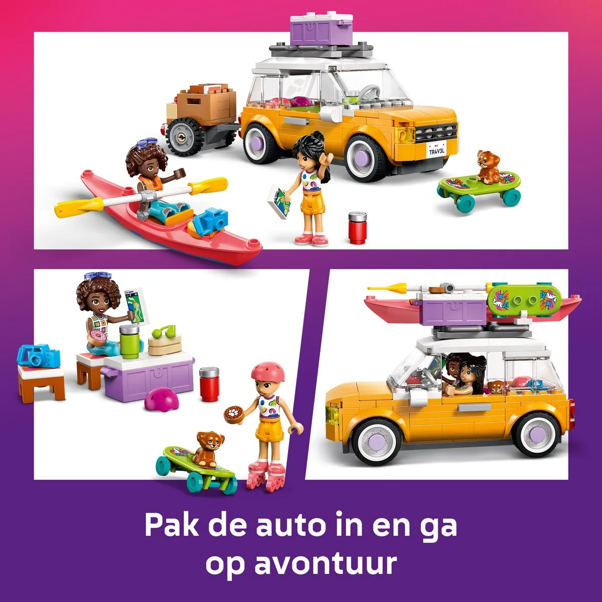LEGO Friends Samen op Roadtrip Bouwset 42659 - 220 Stukken - 2 Minifiguren