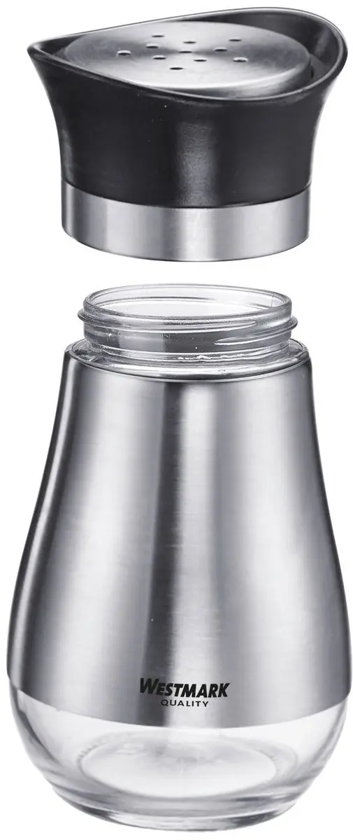 Westmark Lisbon Kruidenstrooiers Set - 2 Stuks - Zwart/Zilver/Transparant