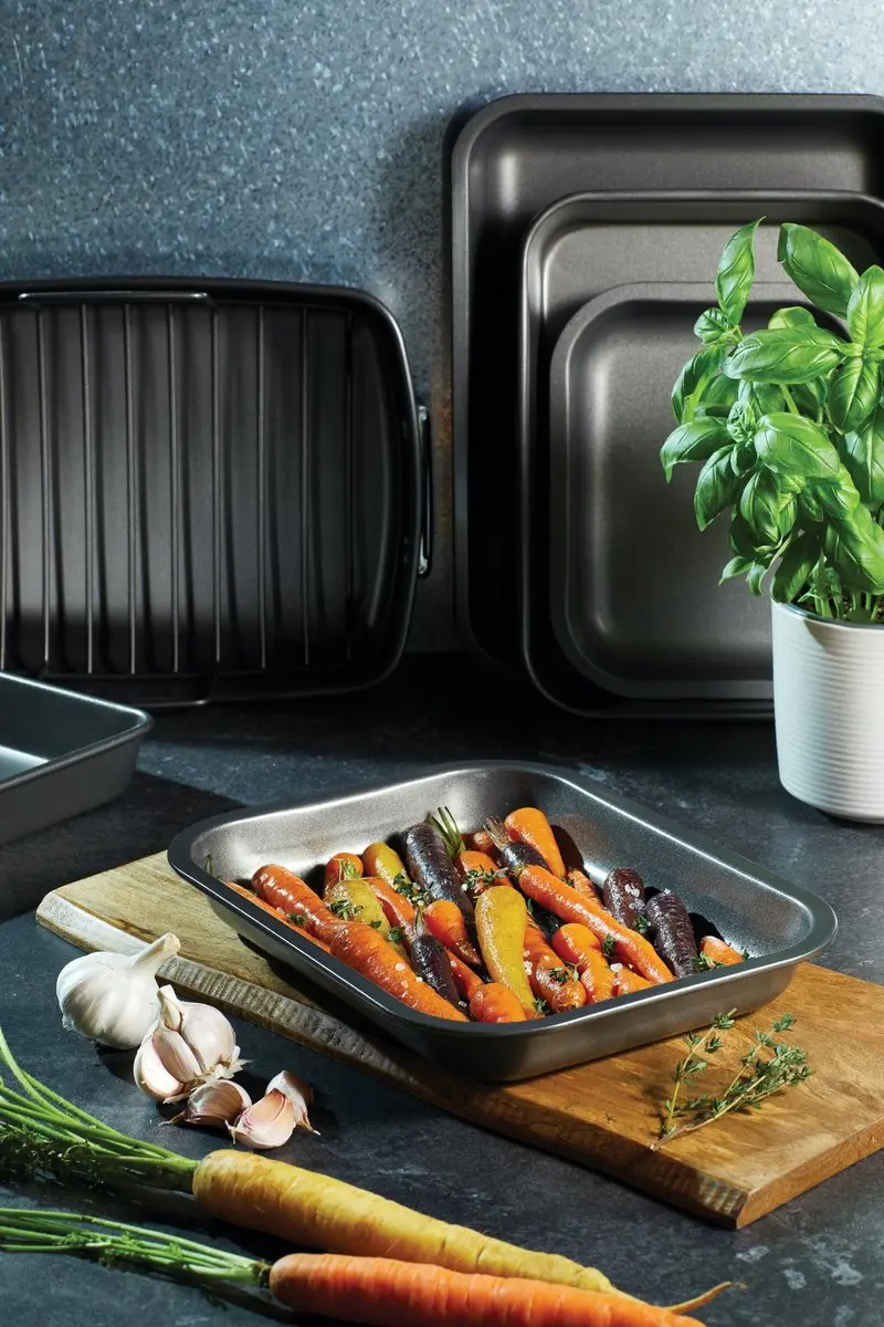 Masterclass MasterClass Kleine Braadpan 27x21cm - Antiaanbaklaag - Zwart