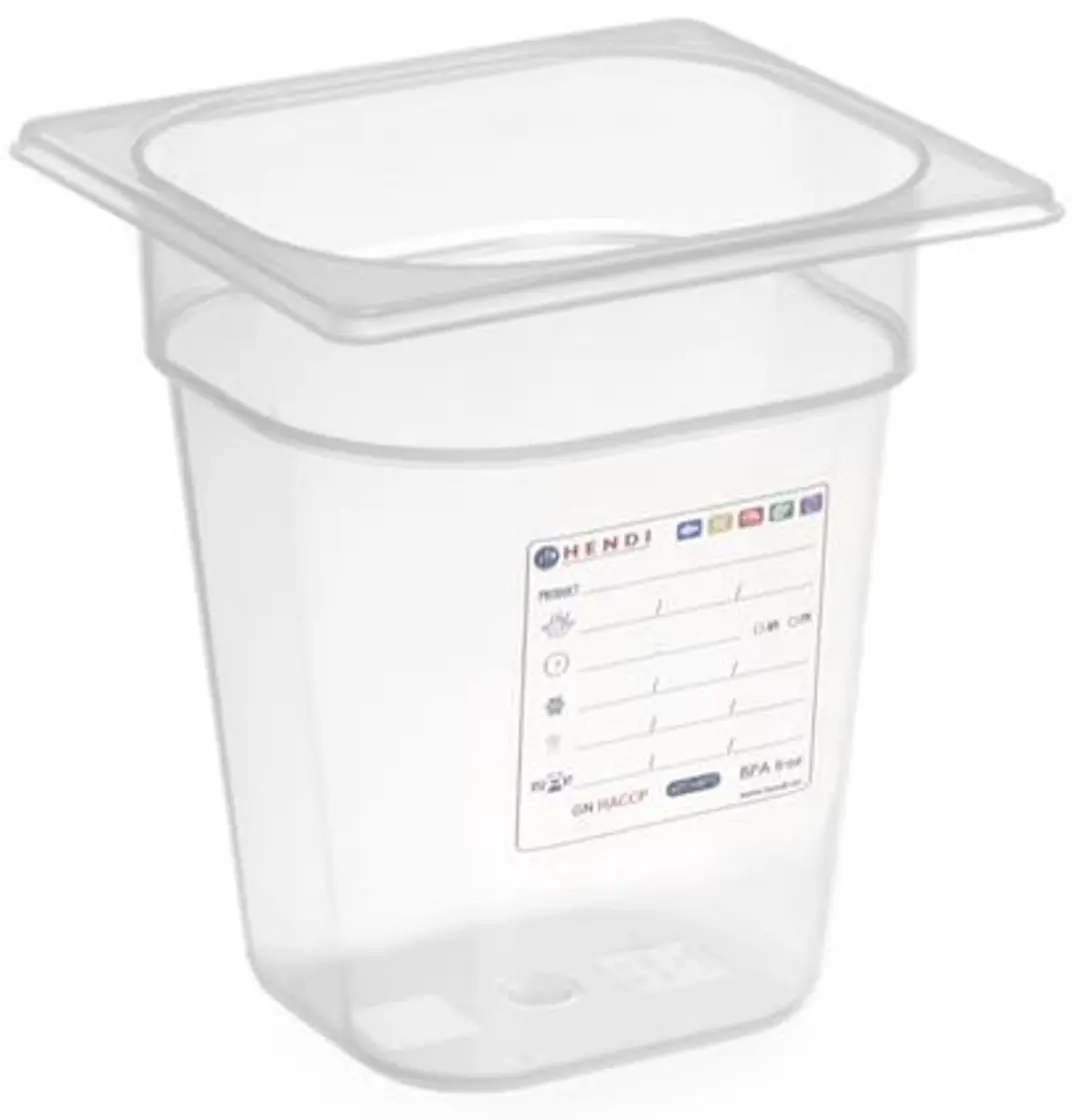 HENDI Gastronorm Bak 3,4L Transparant - 176x162x200mm