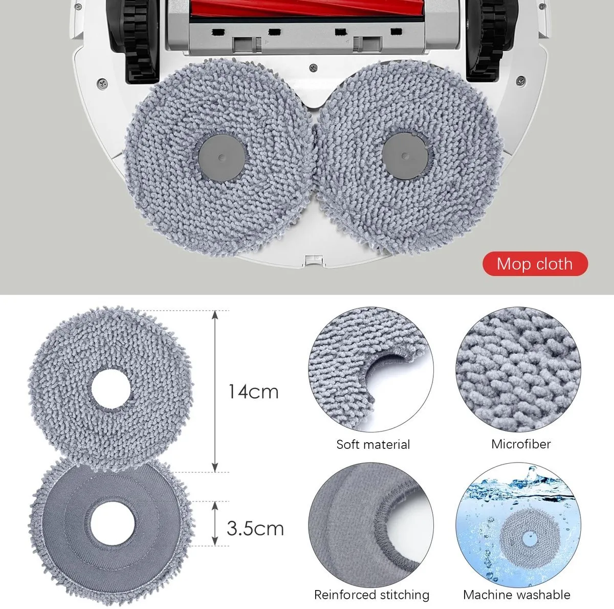 Roborock Qrevo S/Qrevo MaxV Accessoires Set - 19 Stuks - Veelkleurig