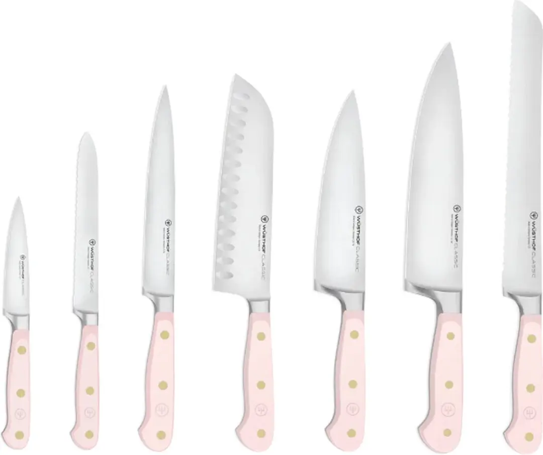 Wusthof Classic Colour 7-delig Messenset - Roze - 8 Stuks