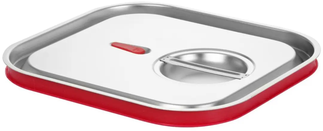 HENDI Deksel GN 2/3 Siliconen 354x325mm - Zilver