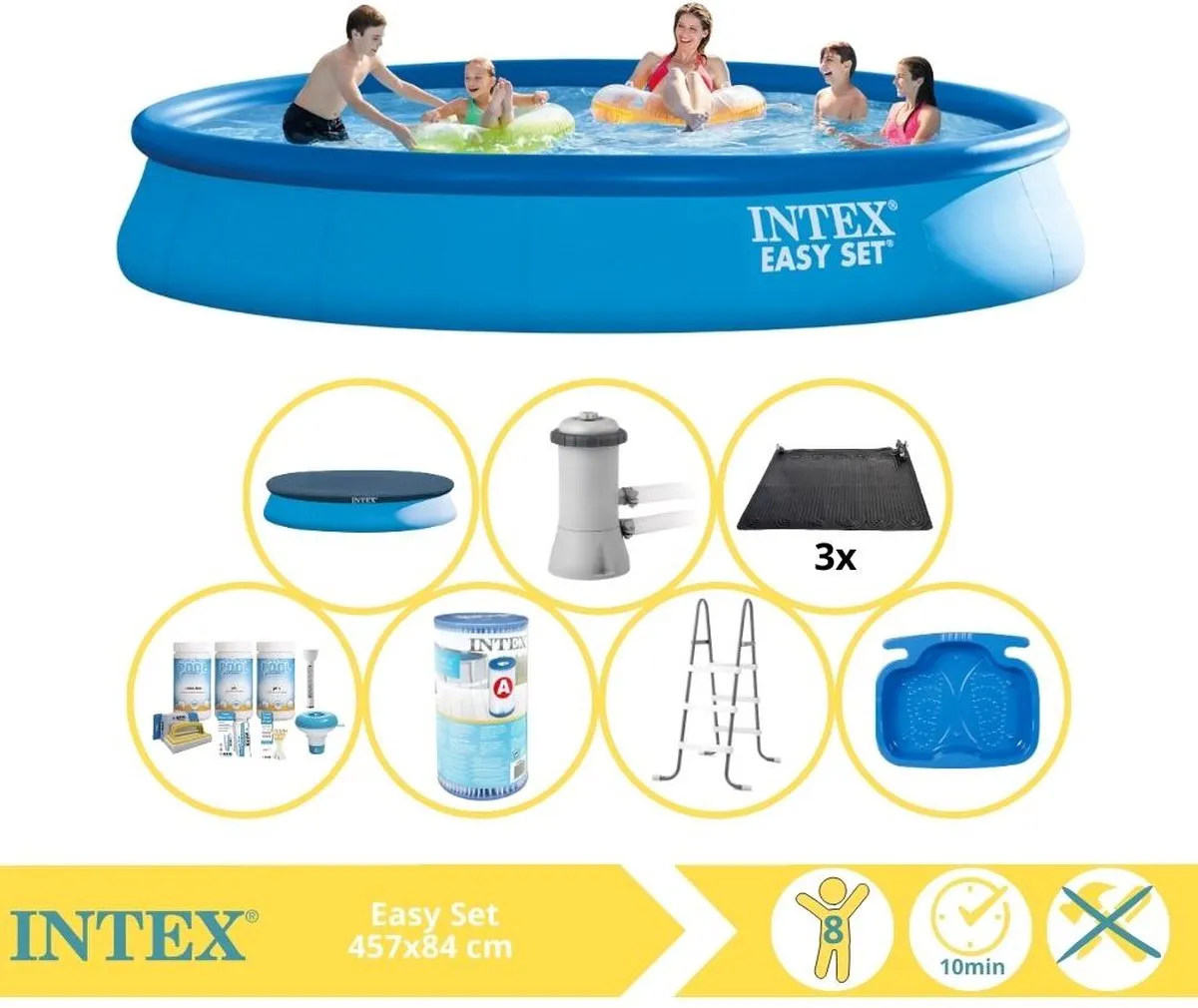 Intex Easy Set 28158GN Opblaaszwembad 457x84cm