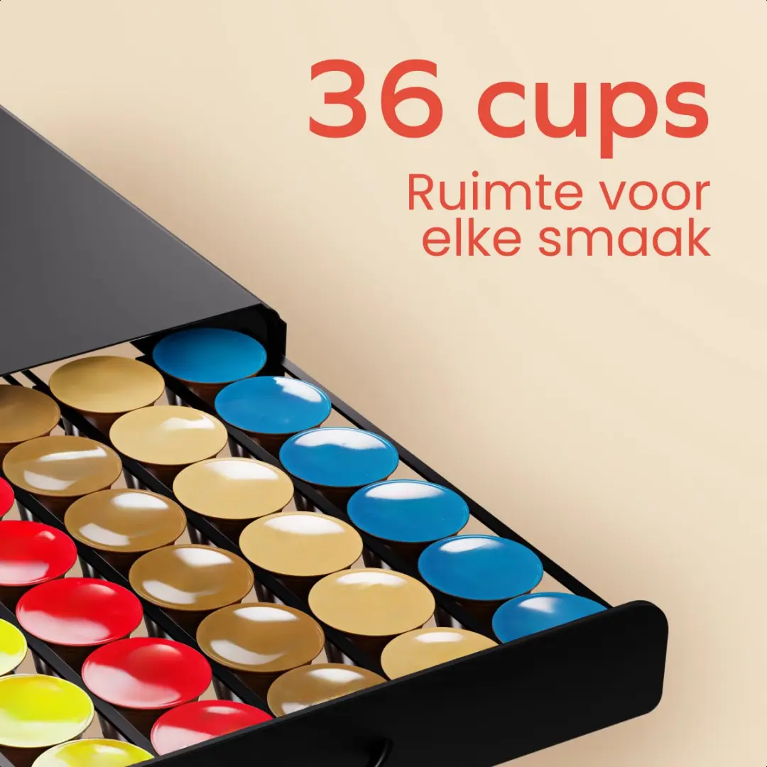 KitchenBrothers KB1000651 Capsulehouder Dolce Gusto - 36 Stuks - Zwart
