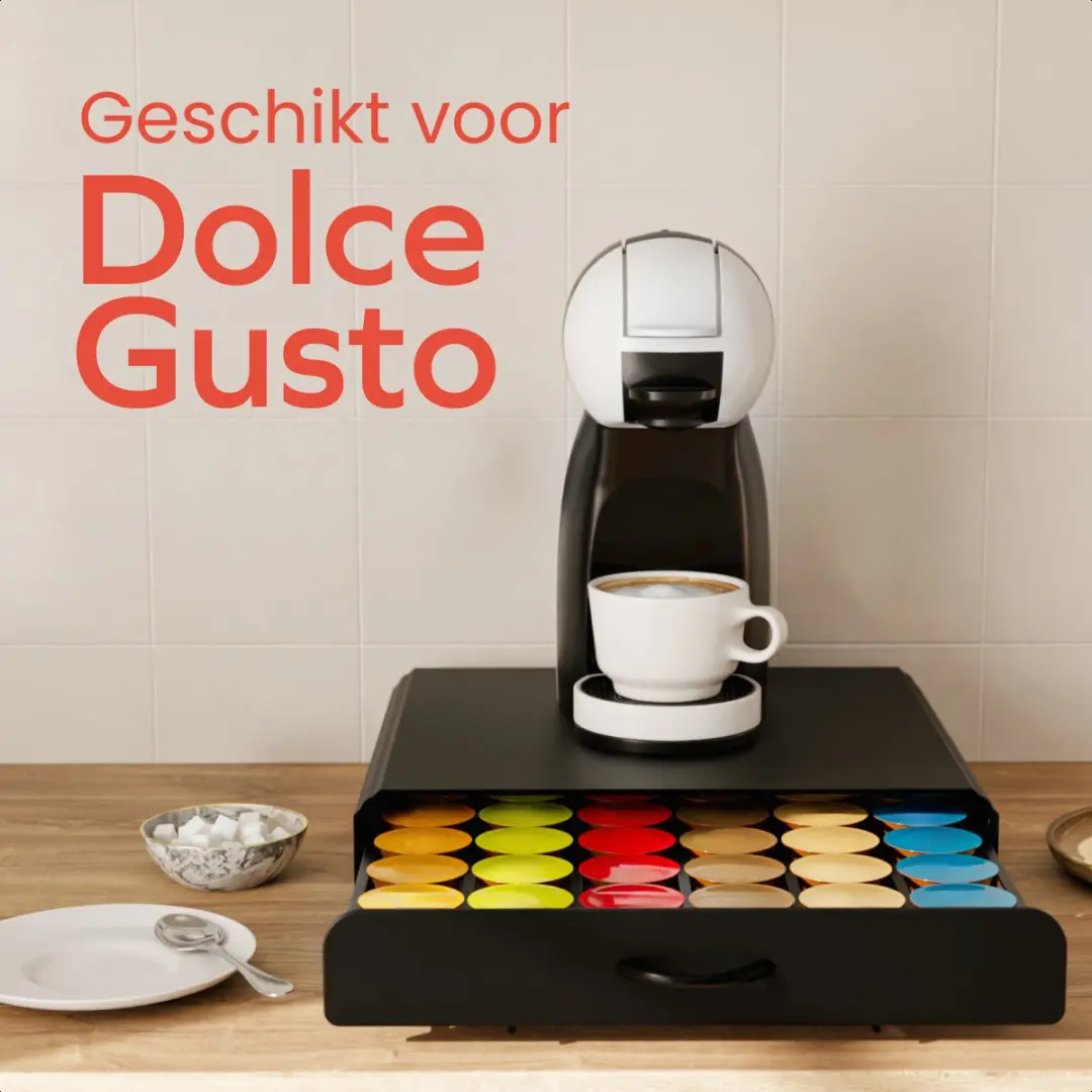 KitchenBrothers KB1000651 Capsulehouder Dolce Gusto - 36 Stuks - Zwart
