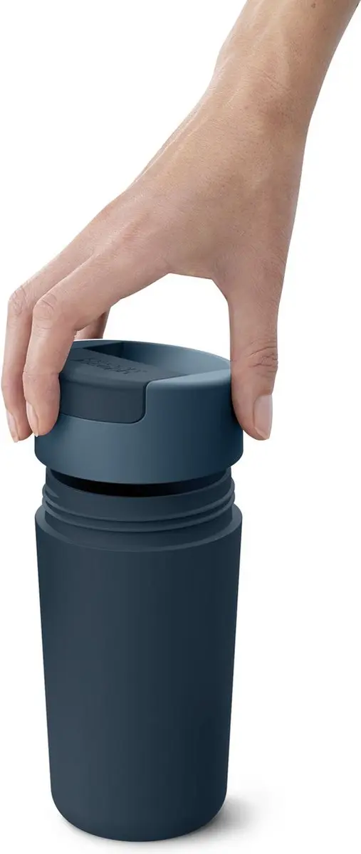 Joseph Joseph Flip Top Drinkbeker 454ml - Blauw