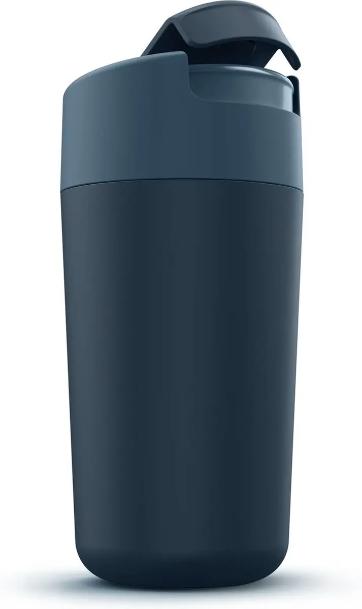 Joseph Joseph Flip Top Drinkbeker 454ml - Blauw