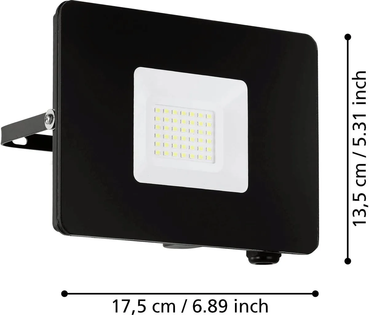 Eglo Faedo 3 Buiten Muurverlichting 30W - Zwart - Koel wit 5000K