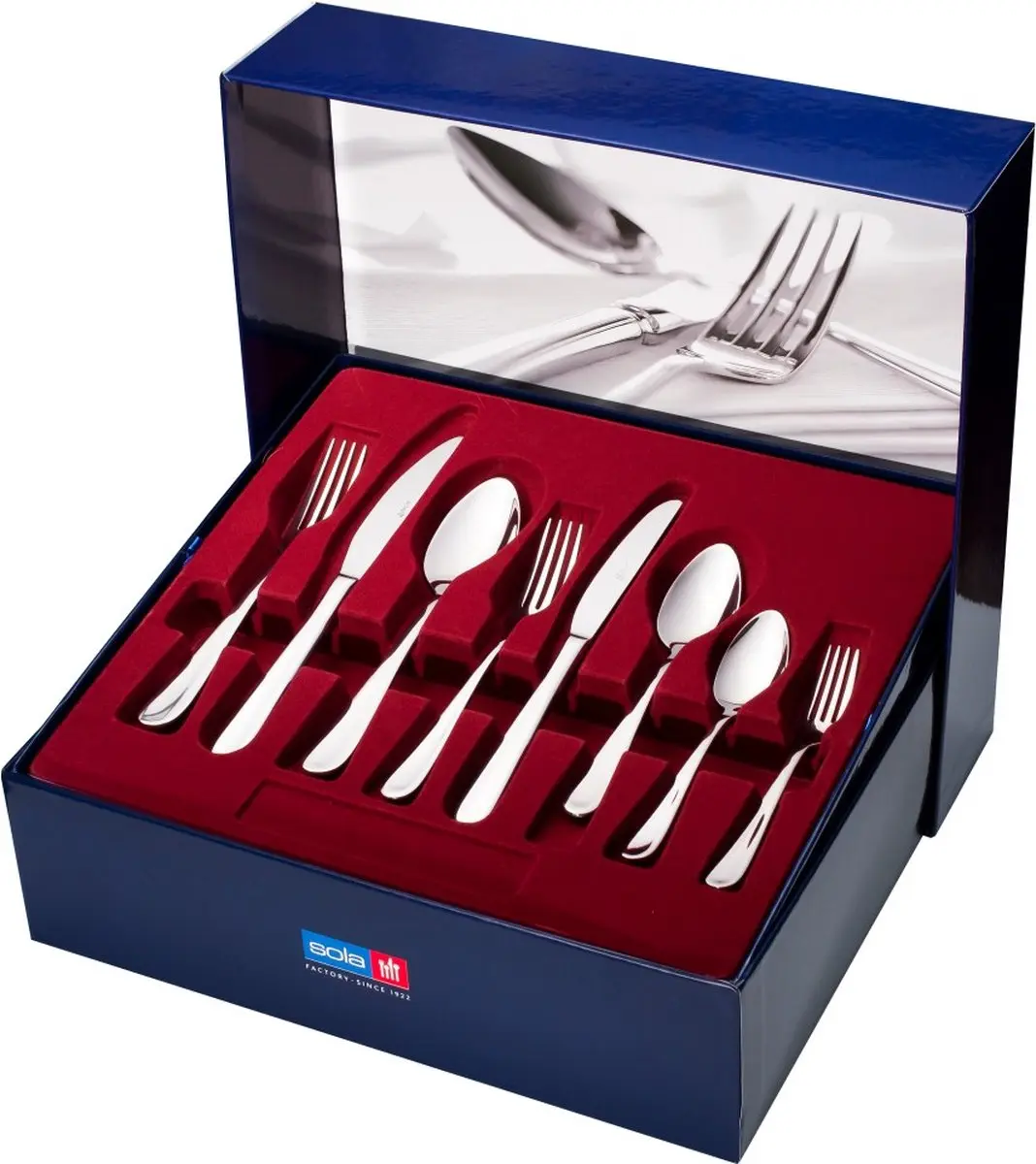Sola Florence Bestekset 50-delig - 8 Personen - Zilver
