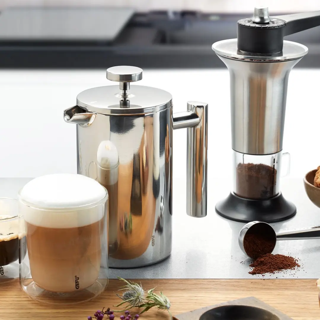 GEFU Gustavo Cafetière Dubbelwandig 0.6L - RVS - Zilver