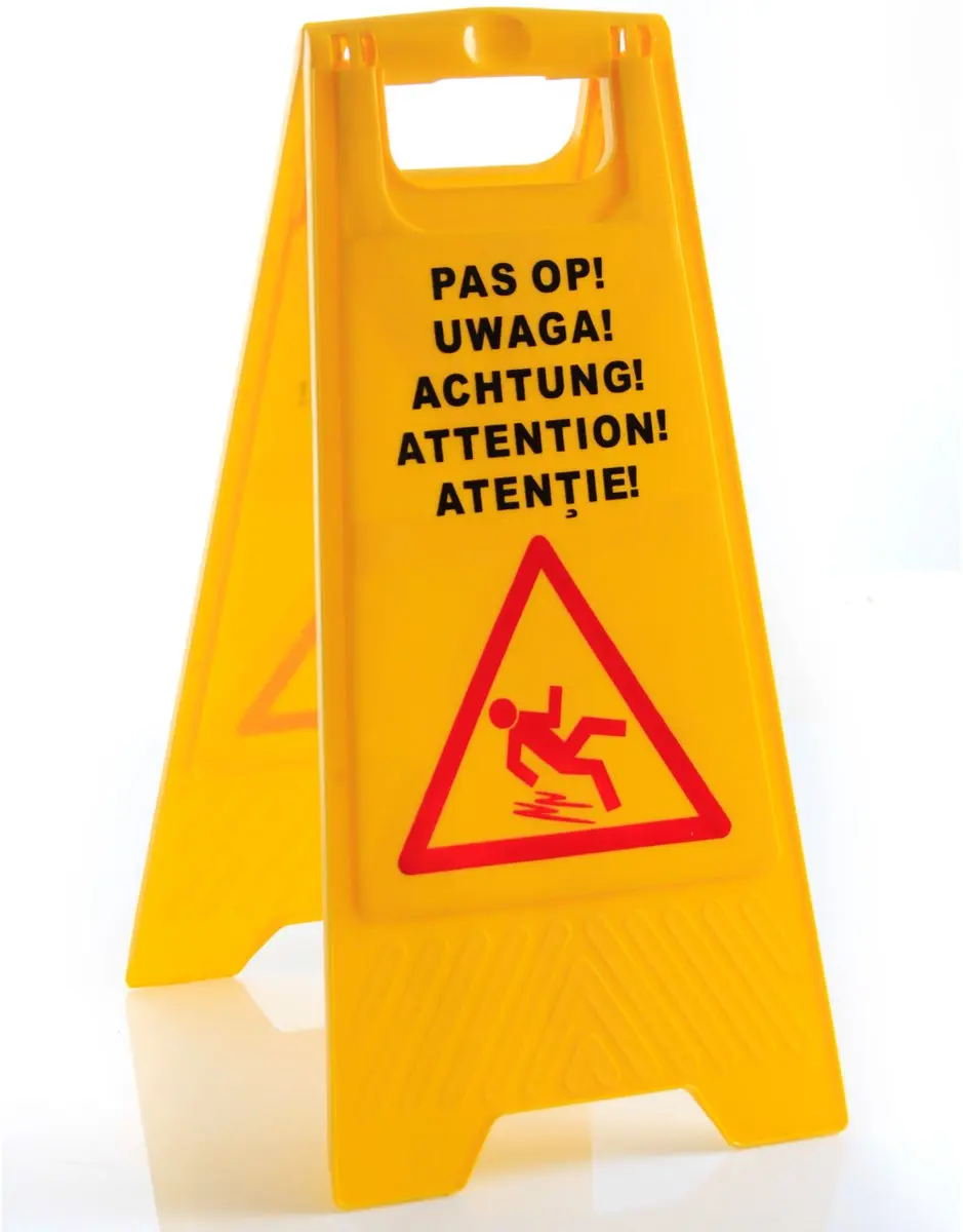 HENDI Natte Vloer Waarschuwingsbord 663950 - Geel
