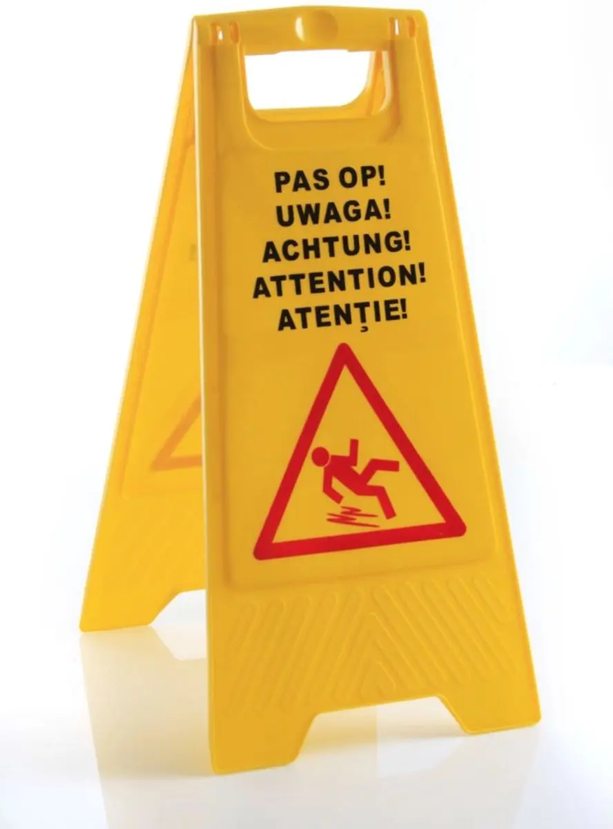 HENDI Natte Vloer Waarschuwingsbord 663950