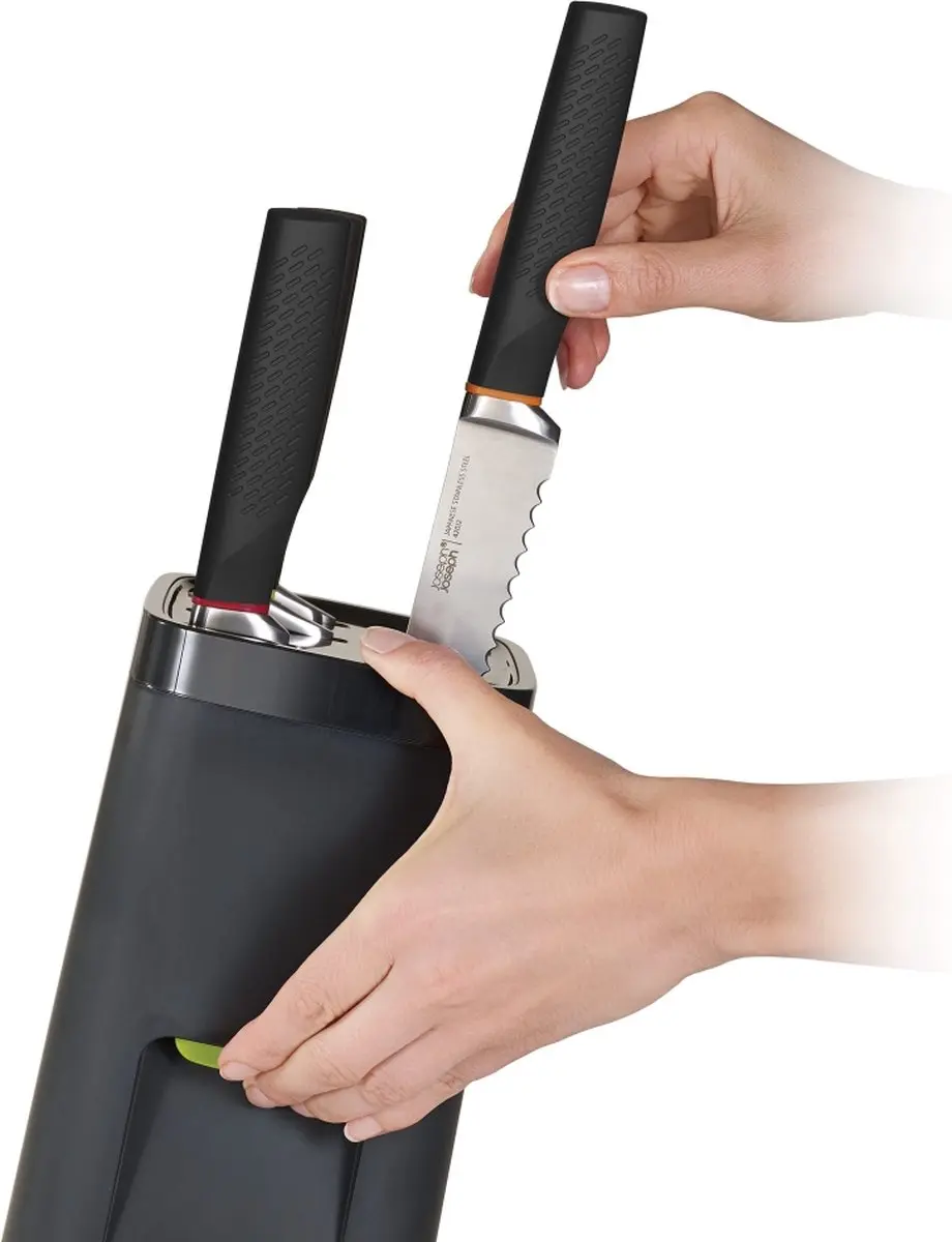 Joseph Joseph Lockblock Messenblok Grijs - 6 Messen