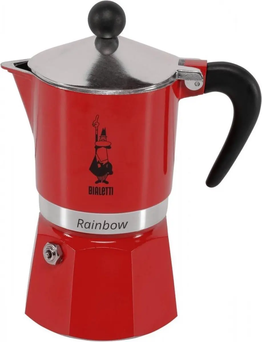 Bialetti Rainbow Percolator 200ml - Rood - 1 Kop - afbeelding 6 van 6