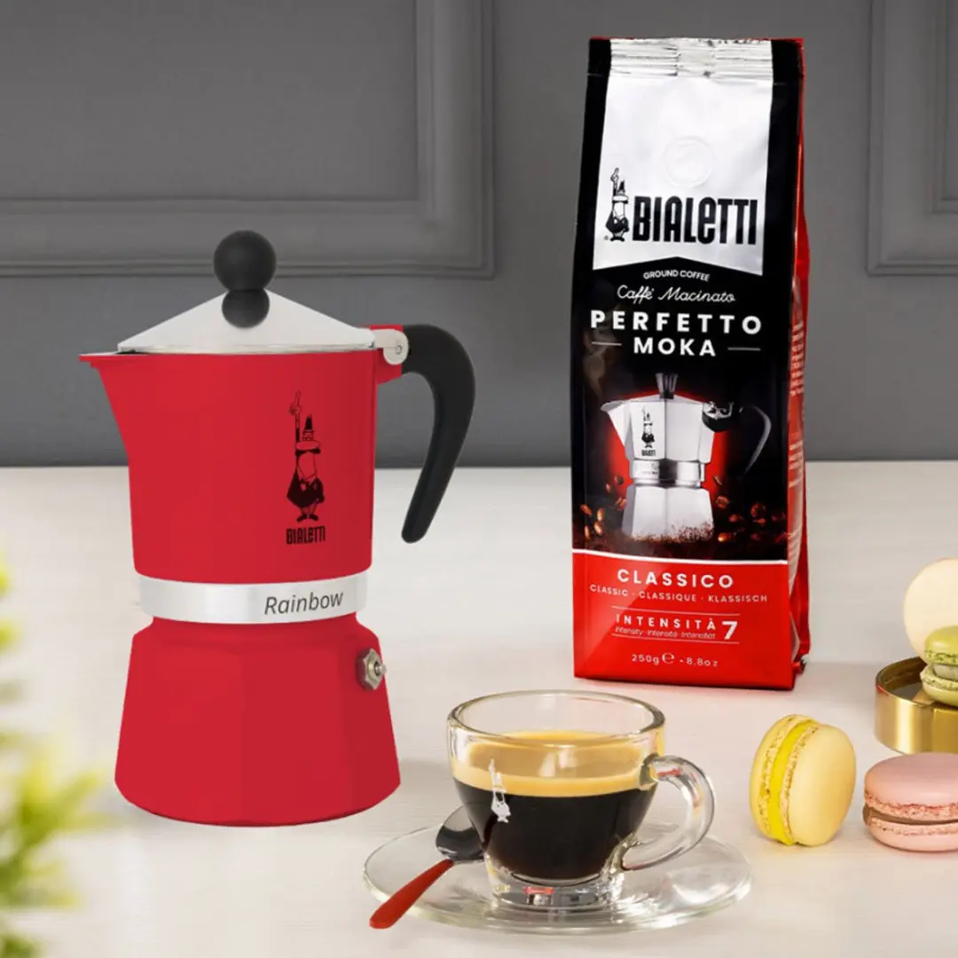 Bialetti Rainbow Percolator 200ml - Rood - 1 Kop