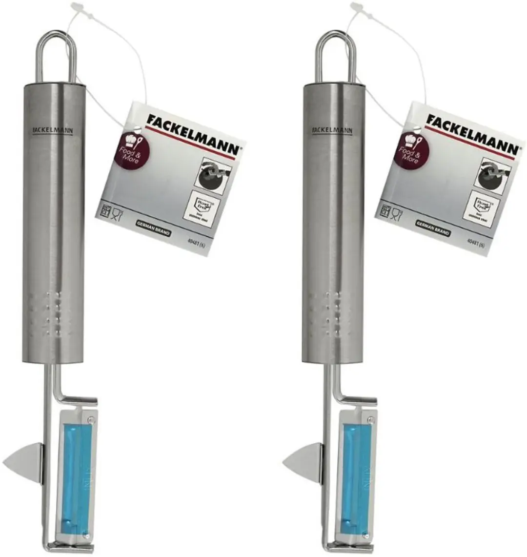Fackelmann Roestvrijstalen Groenteschillers 19cm - 2 Stuks