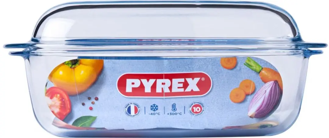 PYREX Essentials Schaal Rechthoek 4,5L - Transparant - afbeelding 6 van 6