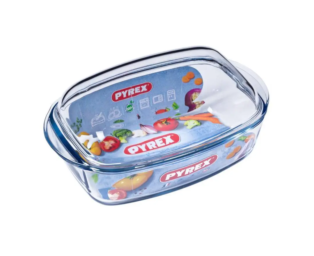 PYREX Essentials Schaal Rechthoek 4,5L - Transparant
