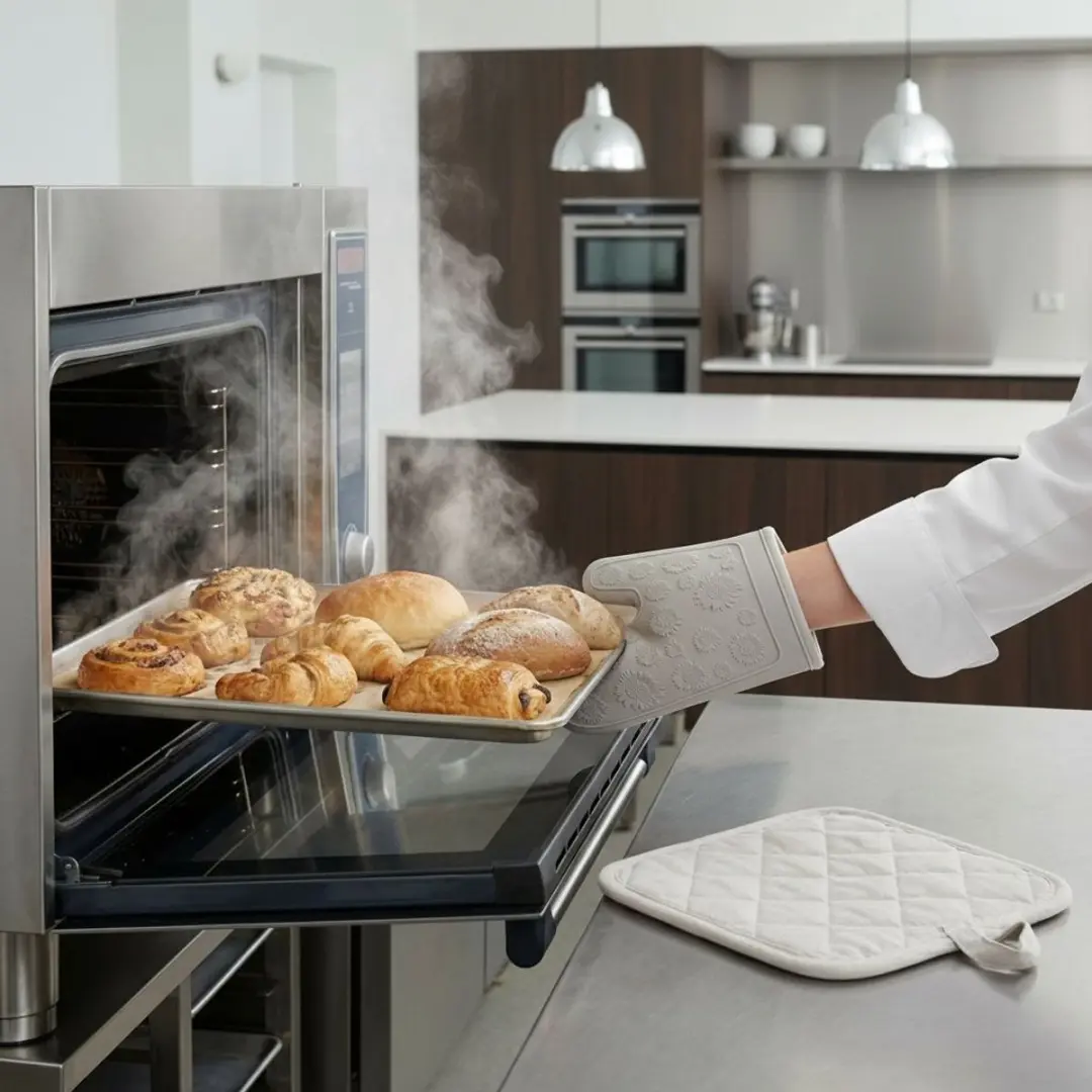 Alpina Ovenwant & Pannenlap Grijs - 2 Stuks