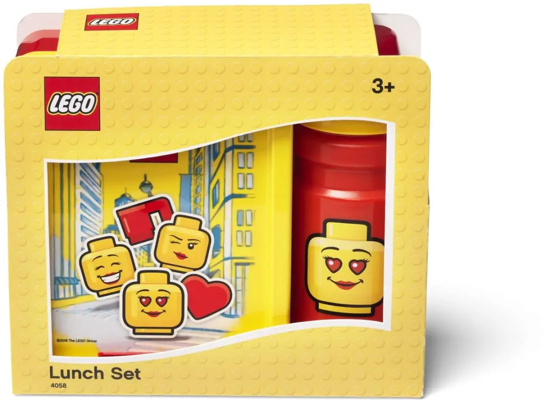 LEGO Lunchset Iconic Girl - 2-delig - 0.39L - Rood - afbeelding 6 van 6