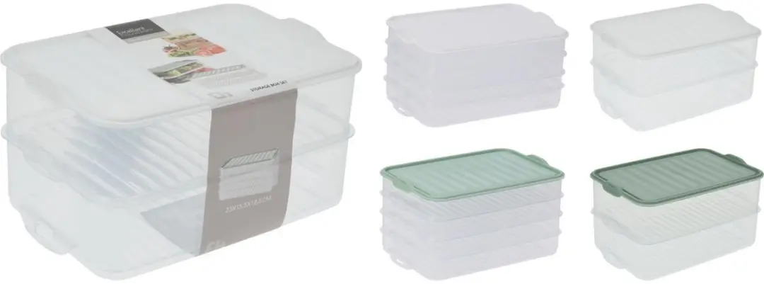 Excellent Houseware Voorraaddoos Set 2 Stuks