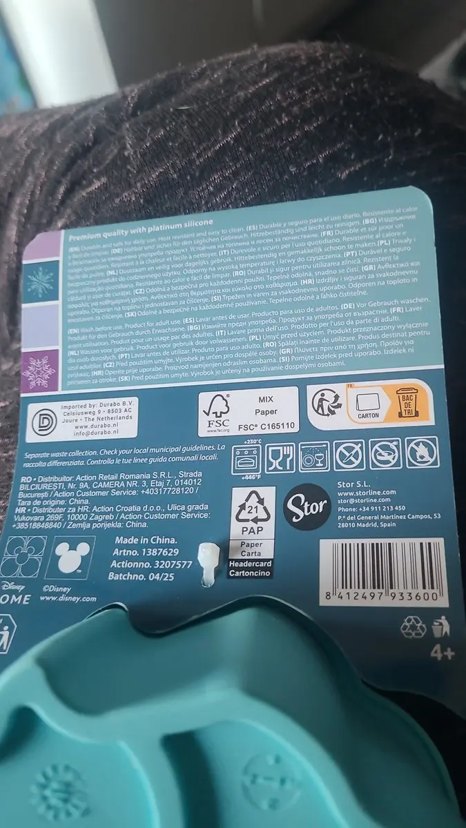 Disney Frozen Siliconen Bakvorm - Licht Blauw