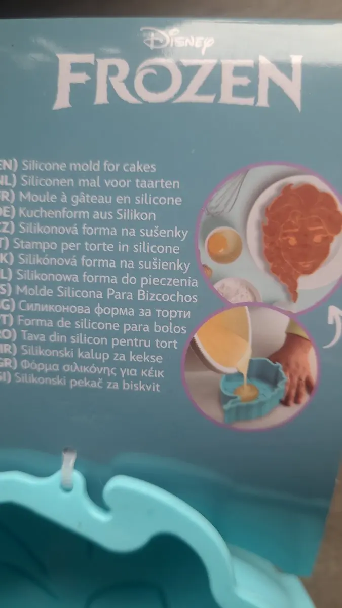 Disney Frozen Siliconen Bakvorm - Licht Blauw