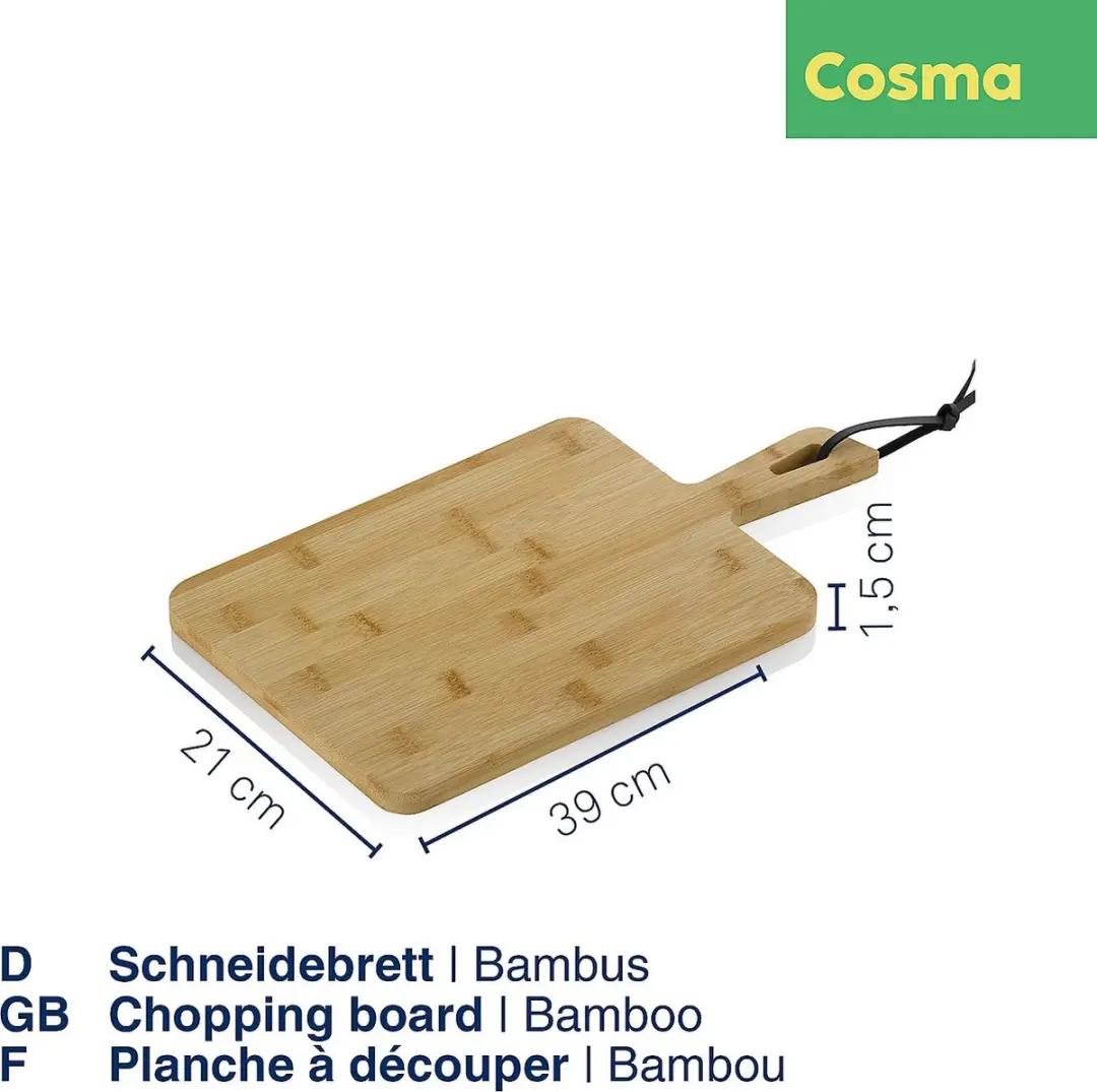 Kela Bamboe Snijplank 21x39cm - Bruin