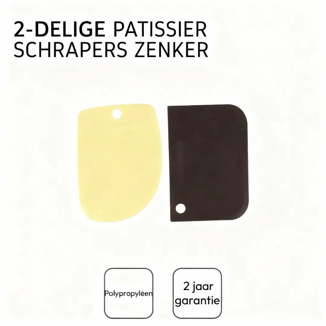 Zenker Smart Pastry Set 2 deeghoorns - Geel/Bruin