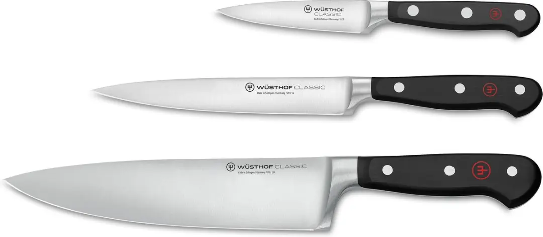 Wusthof Classic 3-delig Messenset - Zwart