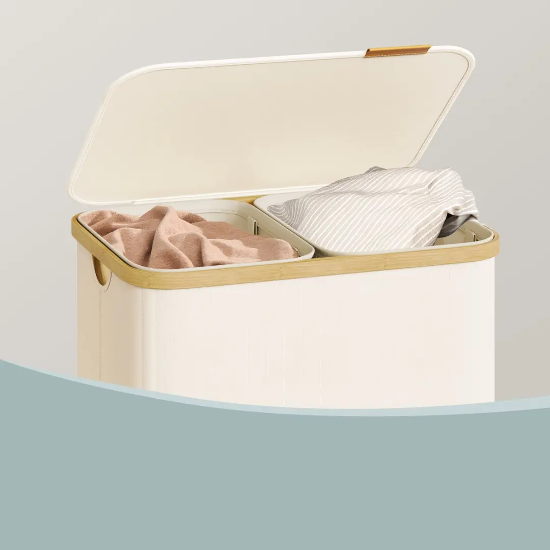 Songmics Wasmand LCB532WD01 - 150L - 2 Vakken - afbeelding 6 van 6