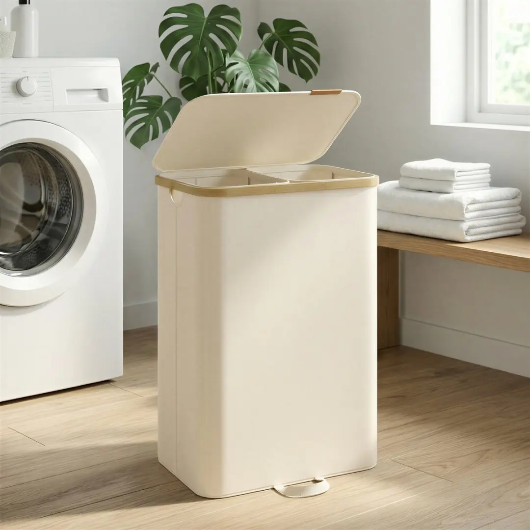 Songmics Wasmand LCB532WD01 - 150L - 2 Vakken
