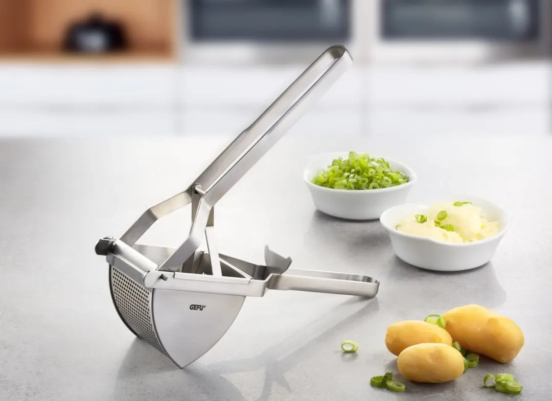 GEFU Aardappelpers "Das Original" - RVS - Zilver - afbeelding 6 van 6
