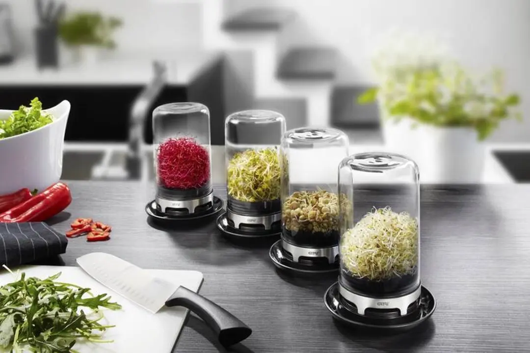 GEFU Bivita Sprossenglas 13cm - 0.40l - Zwart - afbeelding 6 van 6