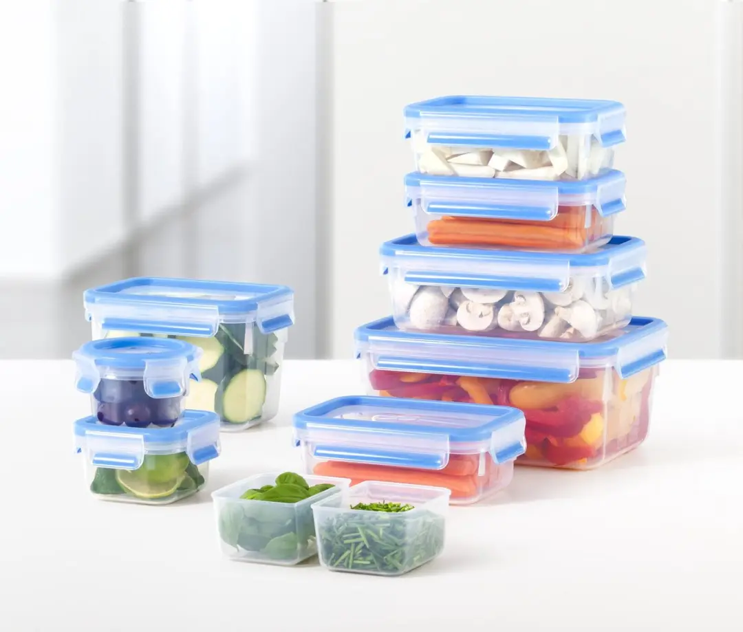 Tefal MasterSeal Fresh Vershouddoos 0,8L - 3 Vakken - Transparant/Blauw