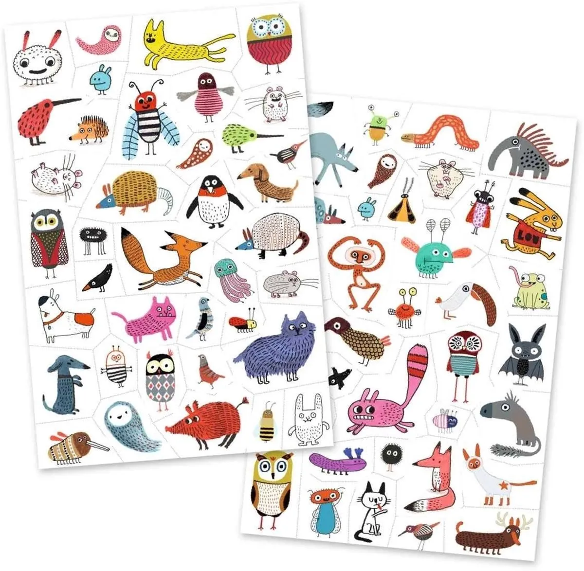 Djeco Body Art Tattoos Kleine Beestjes - Multicolor